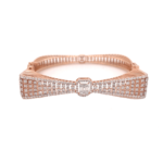 18KT Diamond Bracelet in Rose Gold - Elegant Square Design