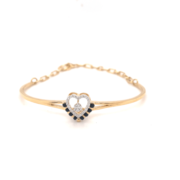 Showy as a style of Composition Mid Heart Diamond Bracelet
