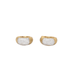 18KT Party Wear Lagos Caviar Signature Hoop Earring