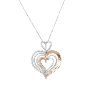 18KT Diamond Heart Pendant - Symbol of Love and Elegance