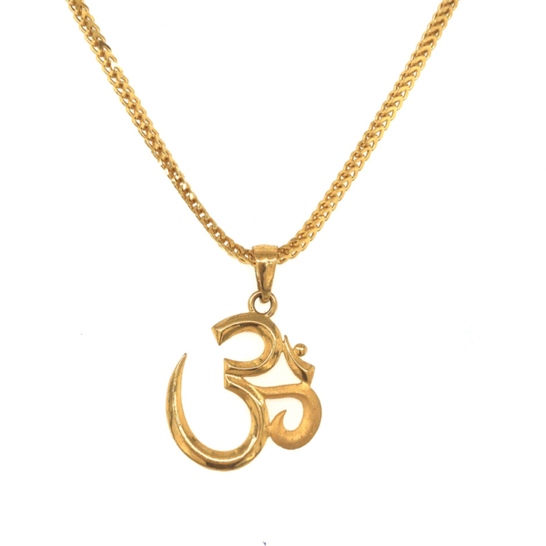 22K Gold Om Design Pendant| Pachchigar Jewellers