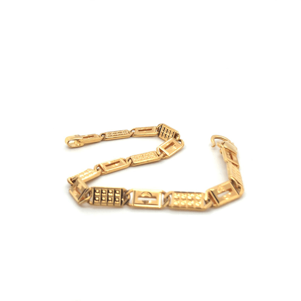 Iconic Bold Linked Men's 22k Gold Bracelet – Andaaz Jewelers
