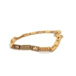 22K  Handmade Nawabi Yellow Gold Bracelet