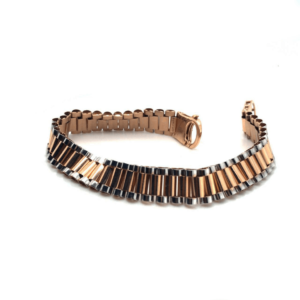 18KT Watch Belt Design Men's Bracelet