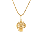 22k Yellow Gold Trishul Design Pendant