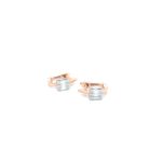 18KT Rose Gold Fancy Lightweight Diamond Earring