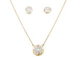 18k Round Shape Diamond pendent set