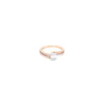 18KT Diamond Ring - Double Line Diamond with Baguette Look