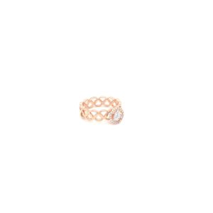 18KT Real Diamond Infinity Pattern Ring - Eternal Elegance
