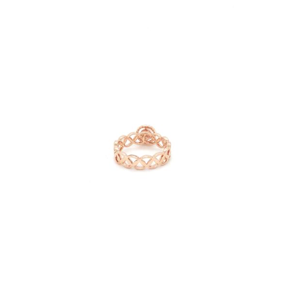 18KT Real Diamond Infinity Pattern Ring - Eternal Elegance