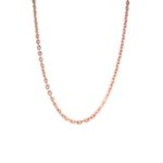 18K Delicate Plain Chain with Rose Gold Finishing| Pachchigar Jewellers