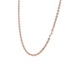 18K Delicate Plain Chain with Rose Gold Finishing| Pachchigar Jewellers