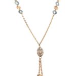 18KT Rose Gold Dual Tone Dokiya Style Pendant Chain