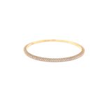 18KT Real Diamond Eternity Bangle