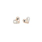 18KT Heart Shape Diamond Pendant Set