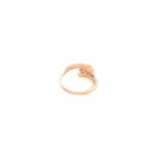 18k rose gold open ladies ring with American diamond| Pachchigar Jewellers