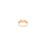 18k Rose Gold Double Strand American Diamond Ladies Ring