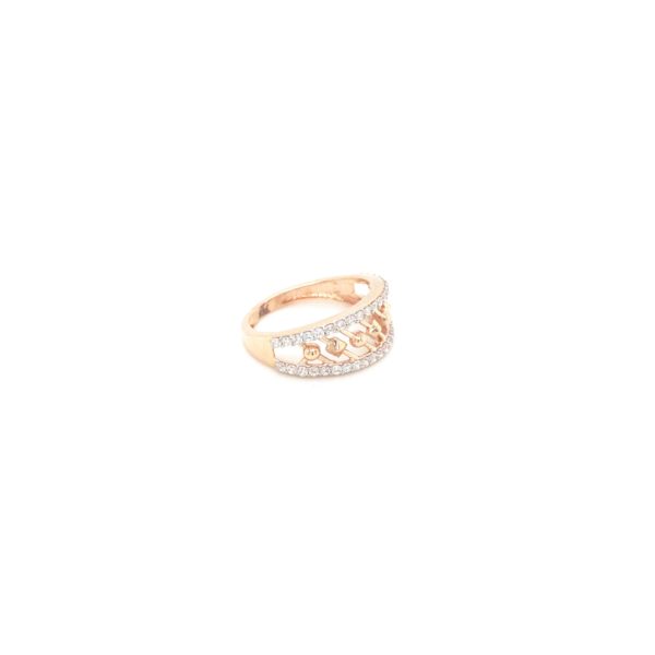18KT Rose Gold Fancy Ring - Elegant Statement Piece| Pachchigar Jewellers