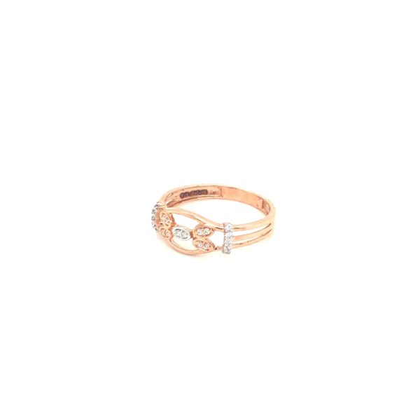 18k Rose Gold Fancy Design Routine Wear Ladies Ring