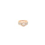 18k Rose Gold Fancy American Diamond Ladies Ring