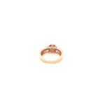 18k Rose Gold Fancy American Diamond Ladies Ring