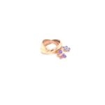 18k Rose Gold Ladies Ring with Butterfly and Charms| Pachchigar Jewellers