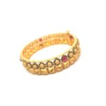 22KT Antique Gold Bangle