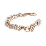 18K Rose Gold Bracelet with American Diamonds