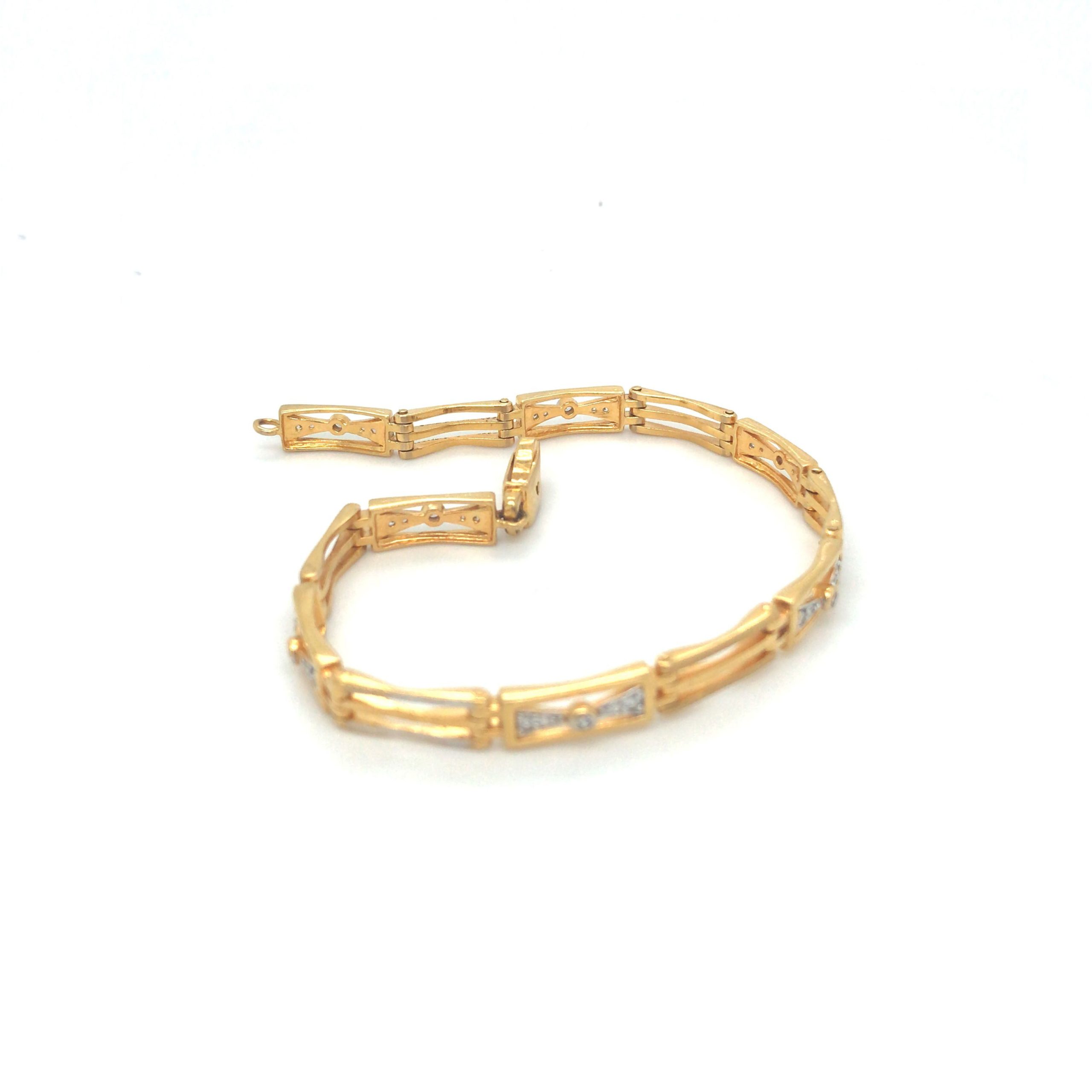 22k Plain Gold Bracelet JGS-2108-03805 – Jewelegance