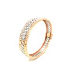 18KT Rose Gold Diamond Mens Bracelet