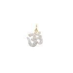 18KT Om Diamond Pendant; Symbol of Spiritual|Pachchigar Jewellers