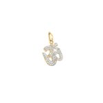 18KT Om Diamond Pendant; Symbol of Spiritual|Pachchigar Jewellers