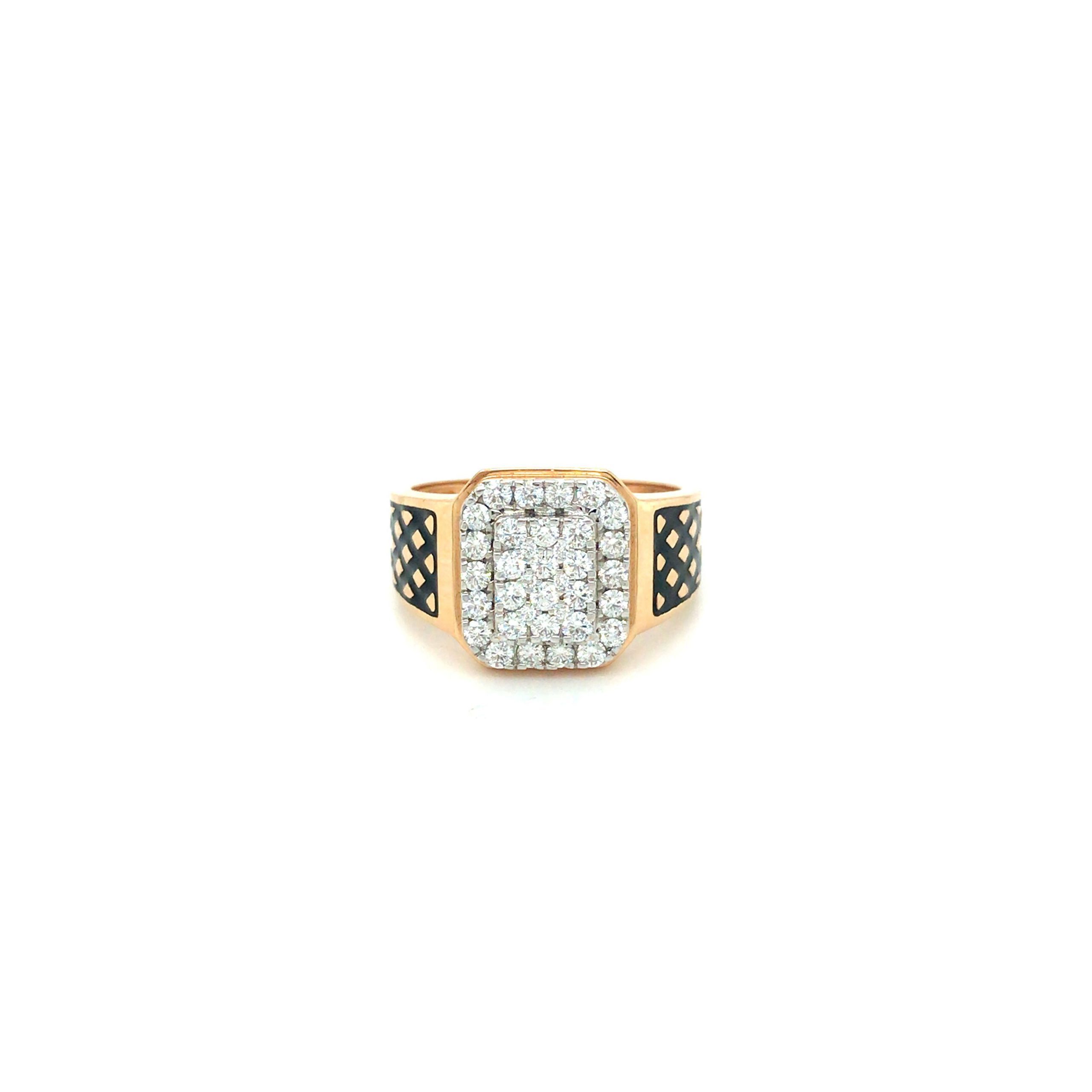14k Yellow Gold And 18K Gold Custom Hand Engraved Diamond Engagement Ring  #101422 - Seattle Bellevue | Joseph Jewelry