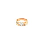 18k Rose Gold Diamond Ring For Men's