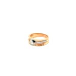 18k Rose Gold Diamond Ring For Men's