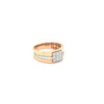 18K Rose Gold Diamond Men's Ring: A Fancy Statement Piece