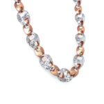 22KT Men's Chain: White & Rose Gold Fusion| Pachchigar Jewellers