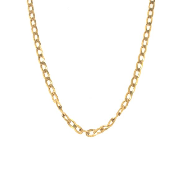 22k Gold yellow lightweight chain with hollow classic design
