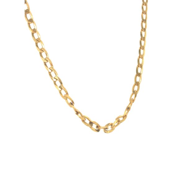 22k Gold yellow lightweight chain with hollow classic design