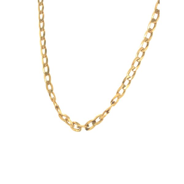 22k Gold yellow lightweight chain with hollow classic design