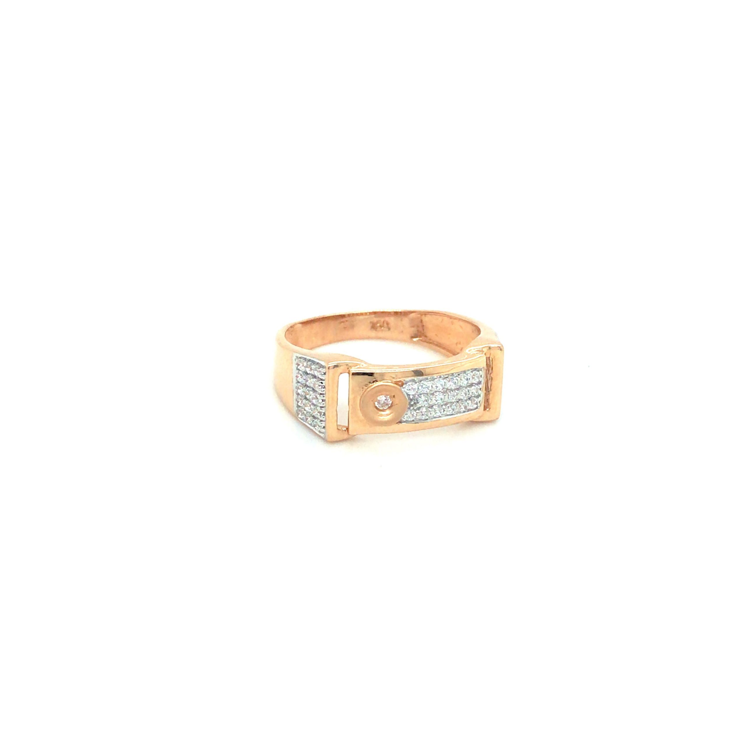 14k Rose Gold Custom Black Diamond And Brushed Men's Band #102044 - Seattle  Bellevue | Joseph Jewelry