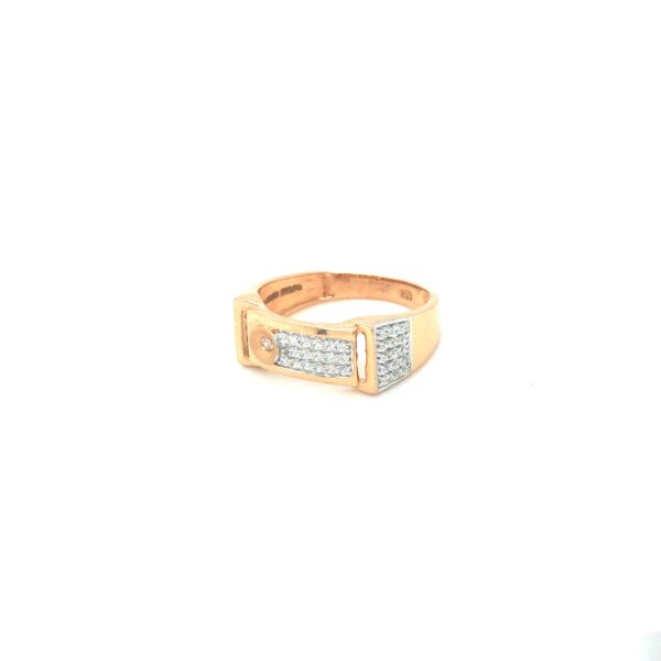 18K Rose Gold Diamond Men's Ring| Pachchigar Jewellers