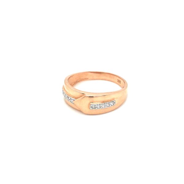 18K Rose Gold Diamond Men's Ring with a Fancy Look| Pachchigar Jewellers