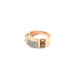 22KT Rose Gold Diamond Ring with Color Stone Accent| Pachchigar Jewellers