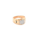 18K Rose Gold Star Design Ring with American Diamond| Pachchigar Jewellers