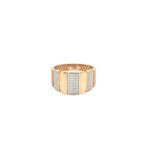 18KT Rose Gold Diamond Men's Ring