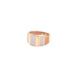 18KT Rose Gold Diamond Men's Ring