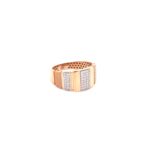 18KT Rose Gold Diamond Men's Ring