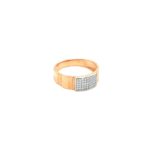 18K Rose Gold American Diamond Men's Ring for Casual Wear| Pachchigar Jewellers