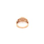 18K Rose Gold American Diamond Ring for Men's